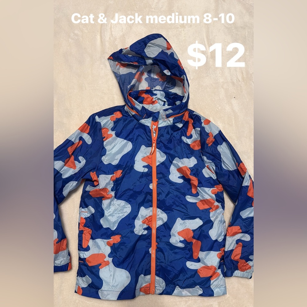 Cat & Jack Blue and Orange Raincoat